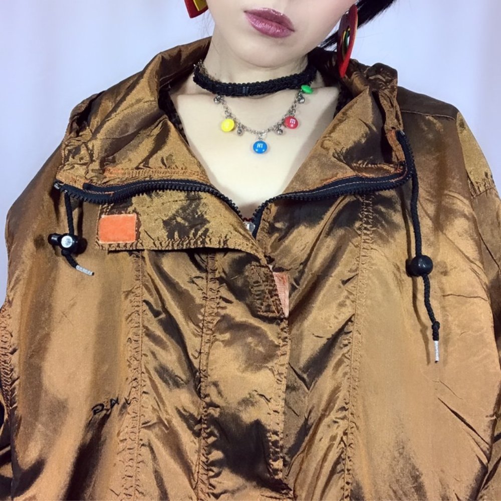 🍺Orange gold light windbreaker